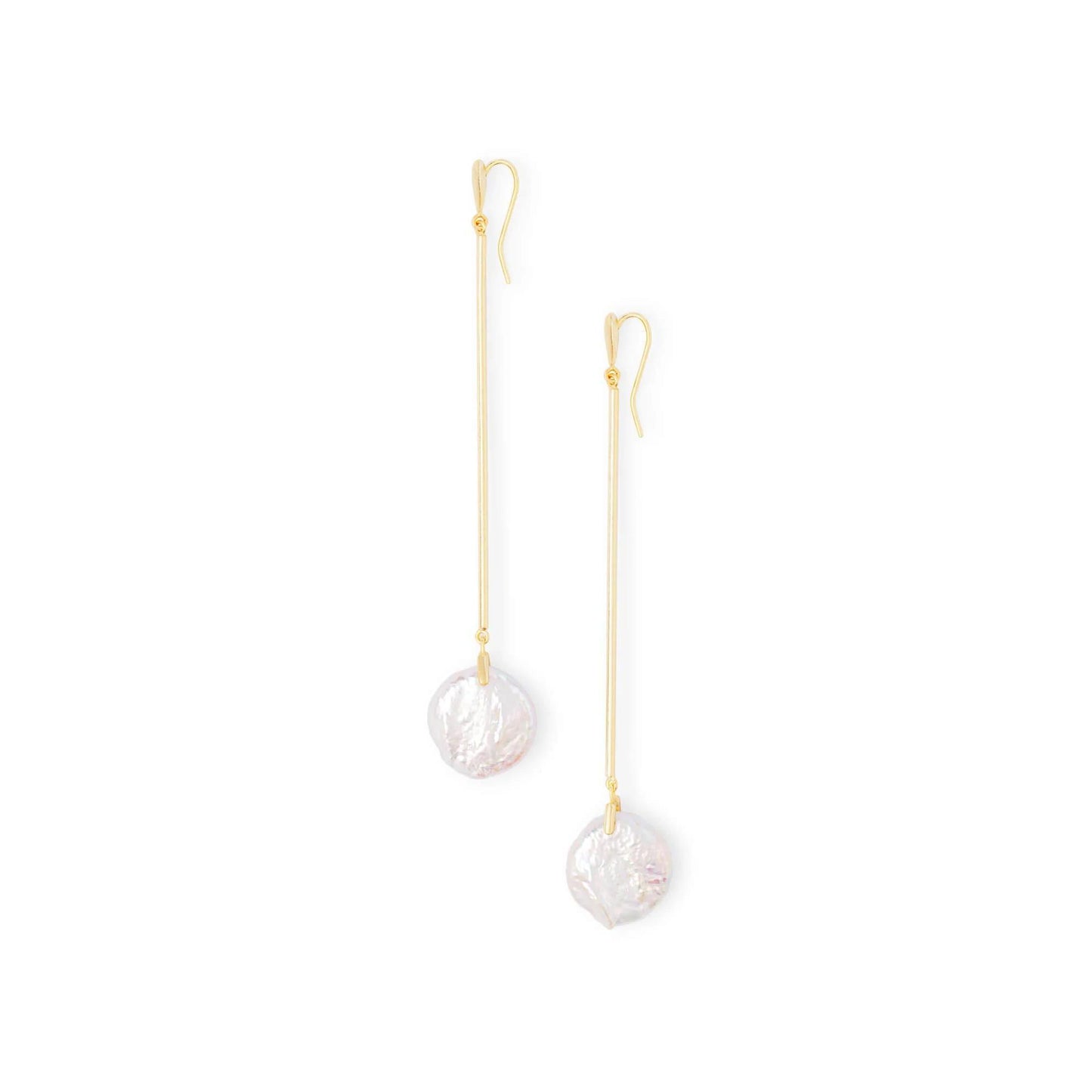 Kendra Scott Lizbeth Gold Drop Earrings in Pearl