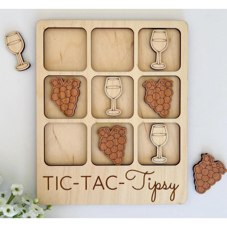 Wine Tic-Tac-Toe Game - Tipsy Party Game