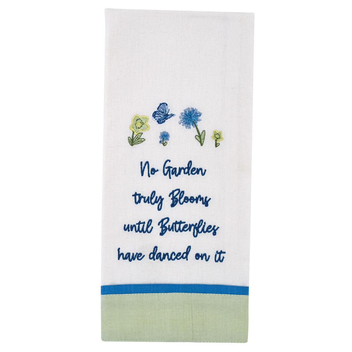 Park Design Butterflies Have Danced Embroidered Dishtowel