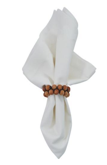 Wooden Beaded Napkin Ring