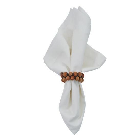 Wooden Beaded Napkin Ring