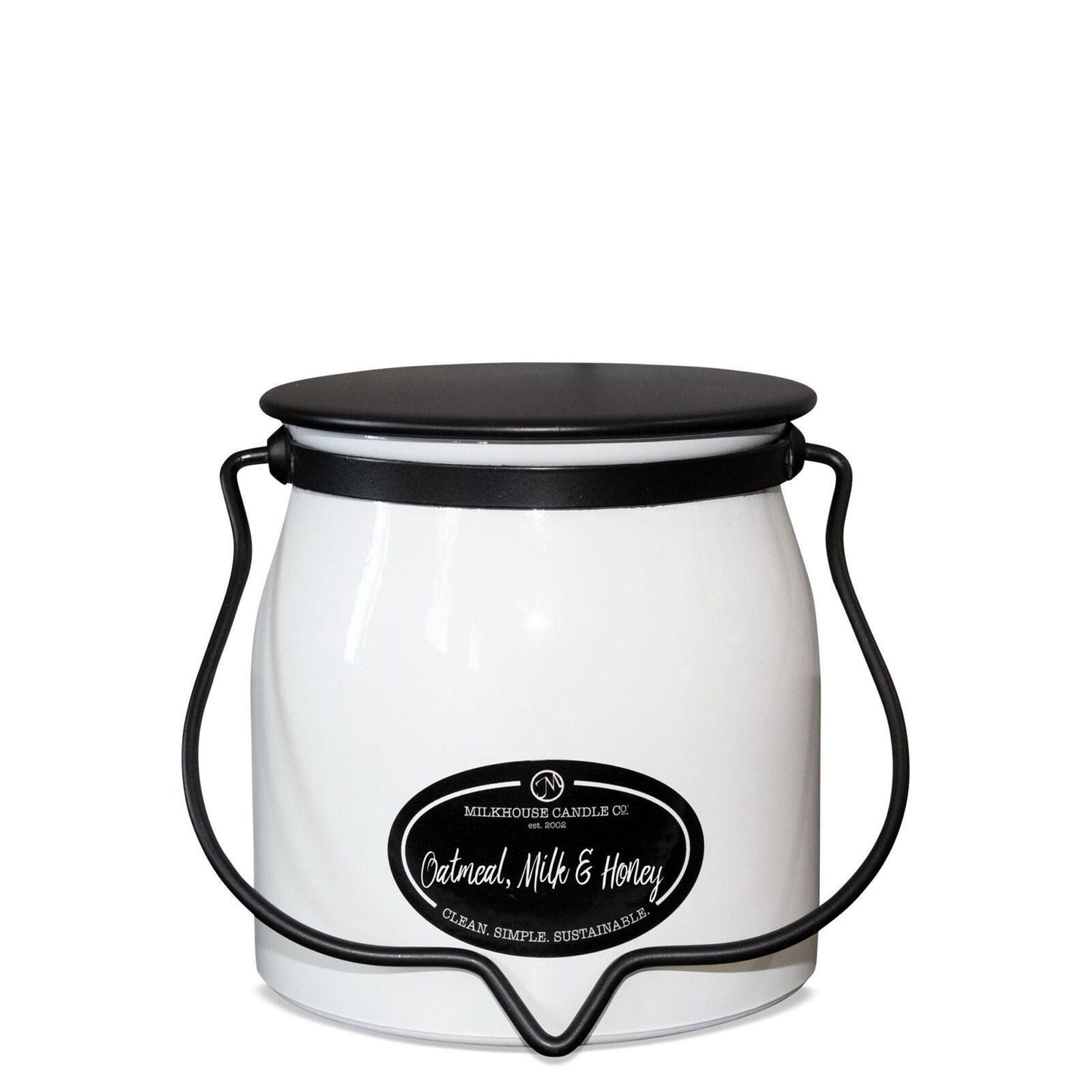 Milkhouse Candles Oatmeal, Milk, & Honey Butter Jar 16 oz