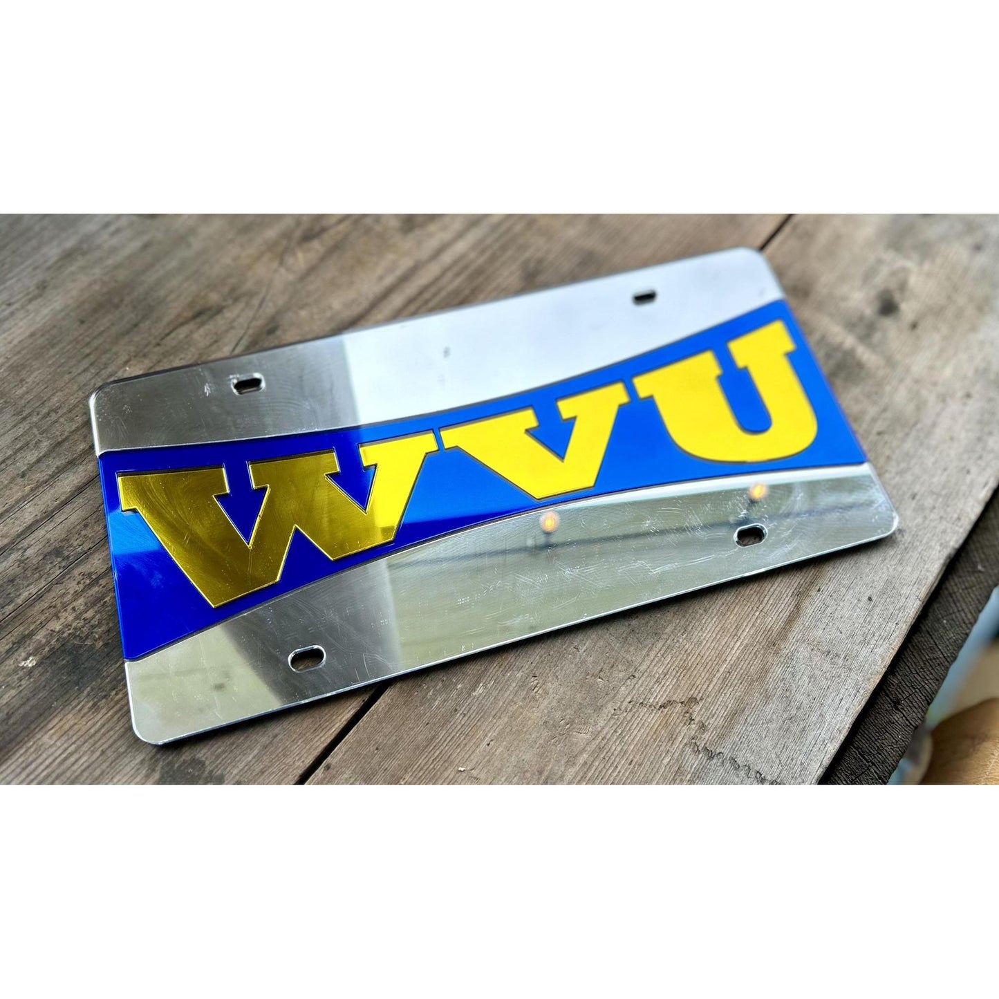 West Virginia Mountaineers WVU License Plate