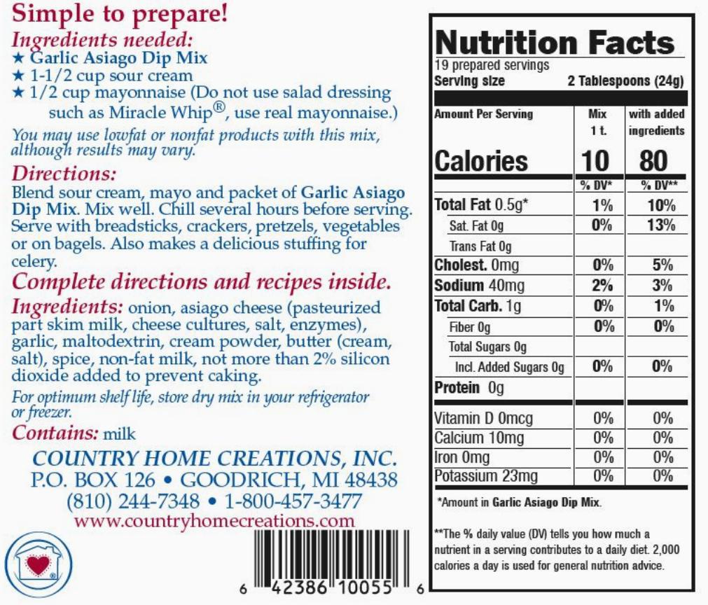 Country Home Creations Garlic Asiago Dip Mix