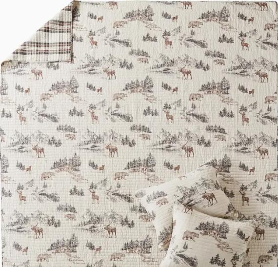 Lodge Toile Quilt Set