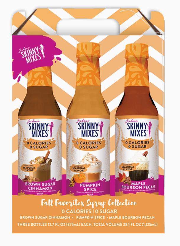 Jordan's Skinny Mixes Fall Favorites Syrup Trio - Sugar Free Gift Set