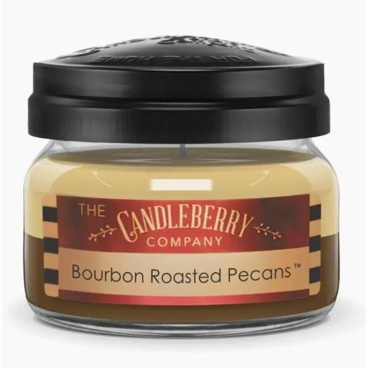 The Candleberry Company Bourbon Roasted Pecans™, Small Jar Candle