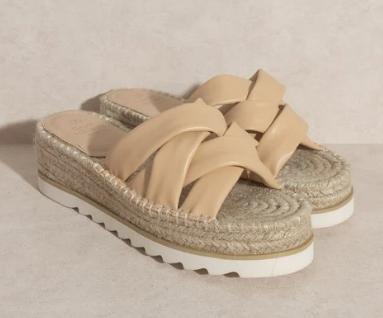 Rebel Strappy Platform Sandal (Nude)