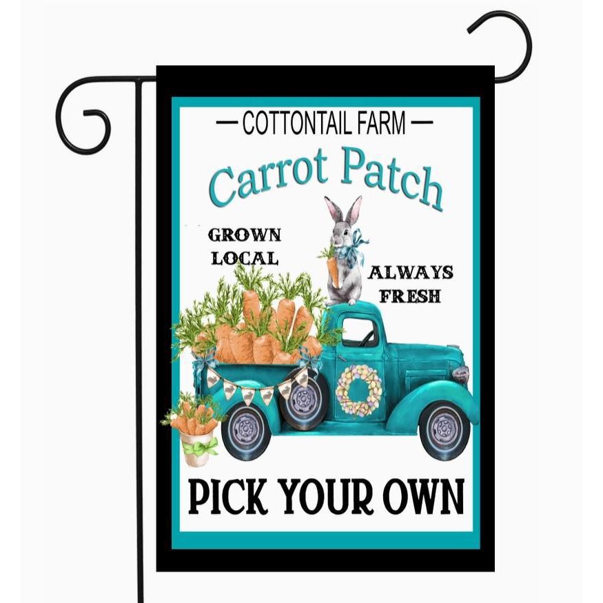 Cottontail Farm Carrot Patch Flag