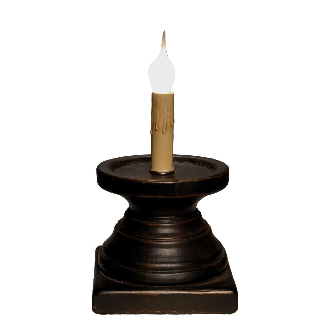 Jefferson Pedestal Candle Sleeve Base (Small Black)