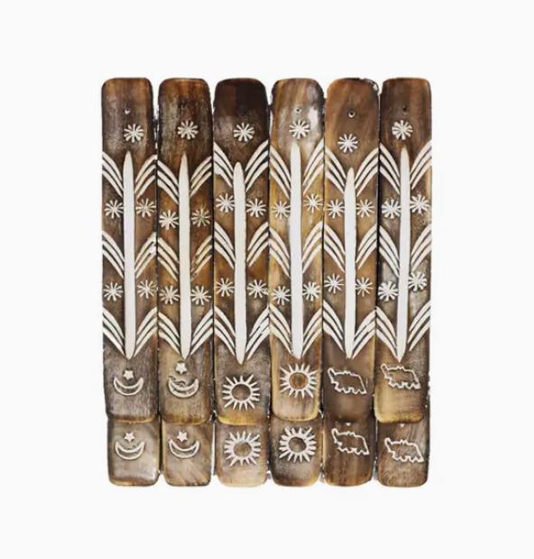 Wooden Incense Stick Ash Catcher (Assorted)