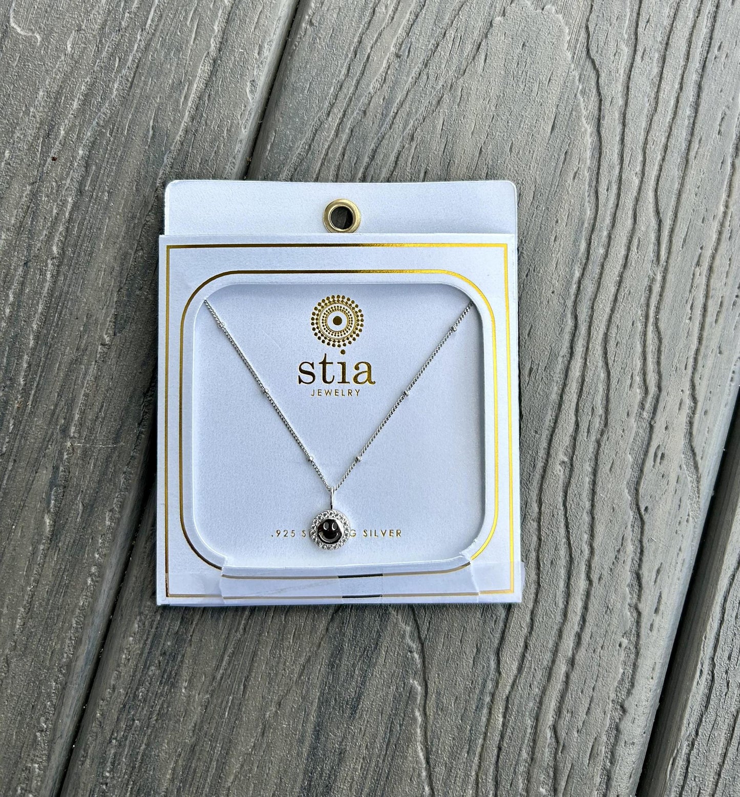 Sterling Silver Smile Necklace