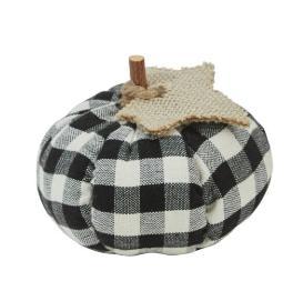 Black And Cream Check Pumpkins (Small)