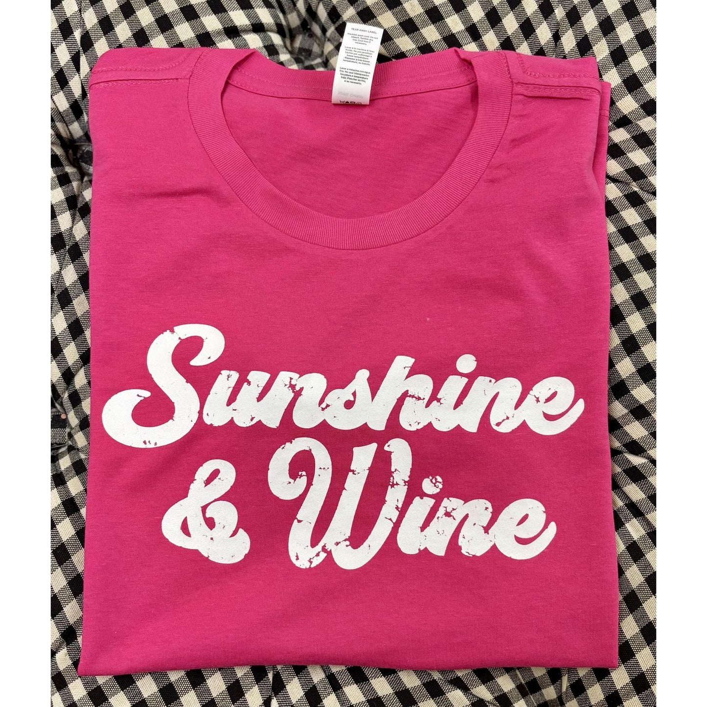 Sunshine & Wine Short Sleeve Tee