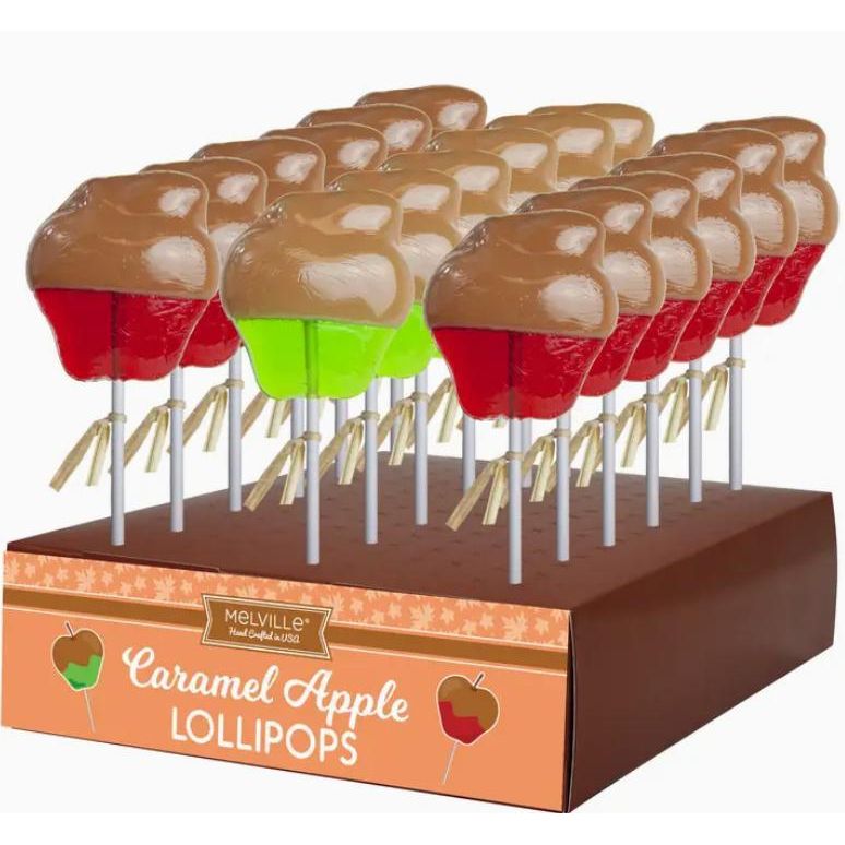 Caramel-Dipped Apple Lollipops (Assorted Flavors)