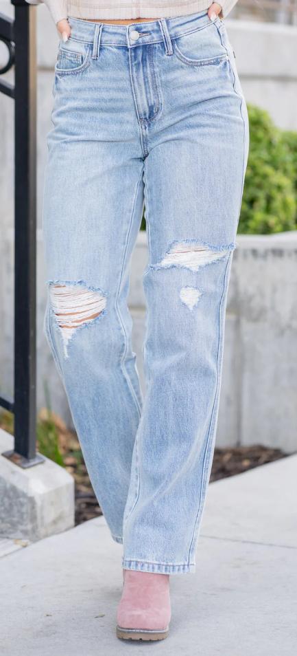 Judy Blue Eagle Bay High Rise 90's Magic Straight Leg