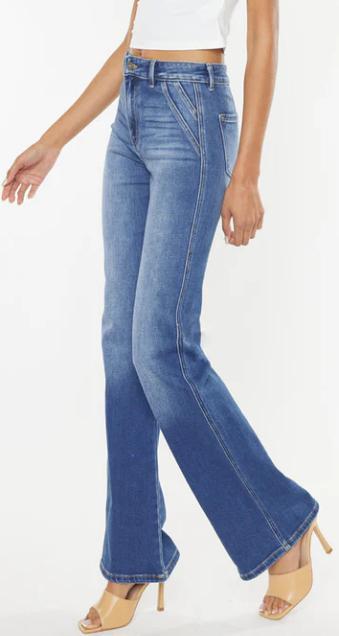 KanCan Ultra High-Rise Holly Flare Medium Wash Jeans