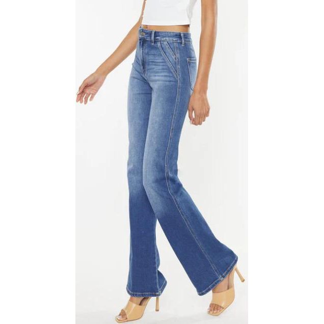 KanCan Ultra High-Rise Holly Flare Medium Wash Jeans