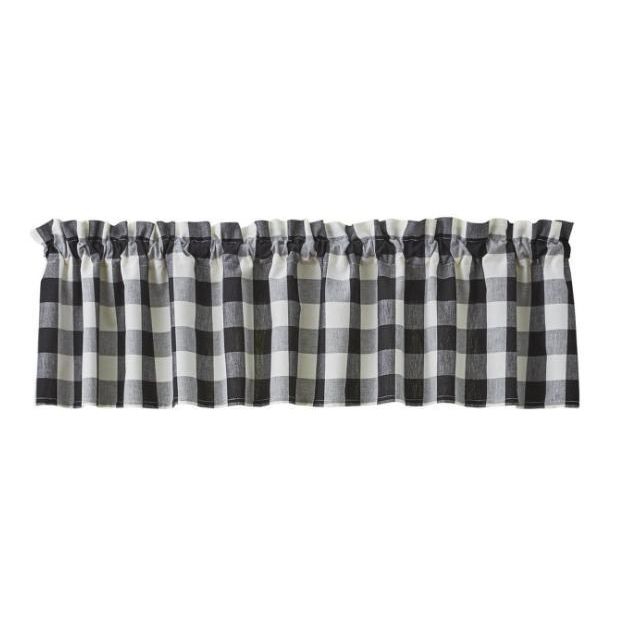 Wicklow Check Valance (Black/Cream)