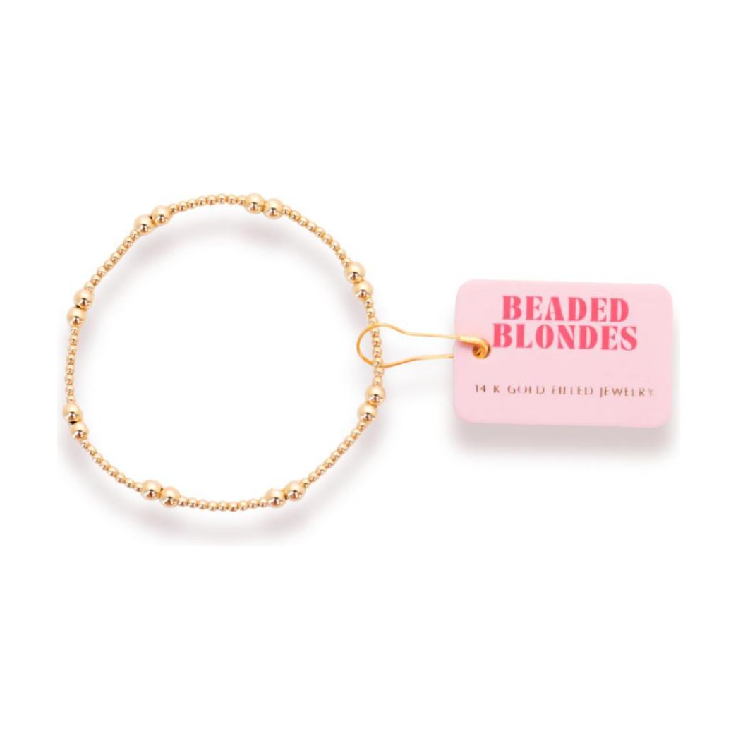 Beaded Blondes Leah Bracelet in Gold