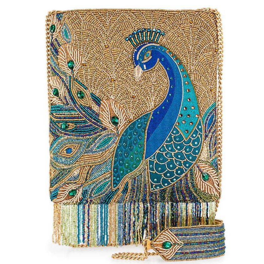 Peacock Feathers Crossbody Handbag