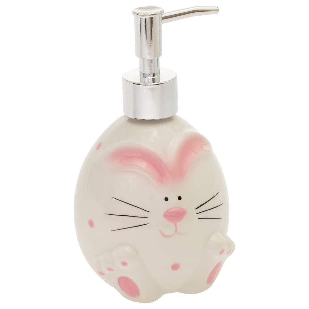 Silly Bunny Easter Ceramic Soap Dispenser