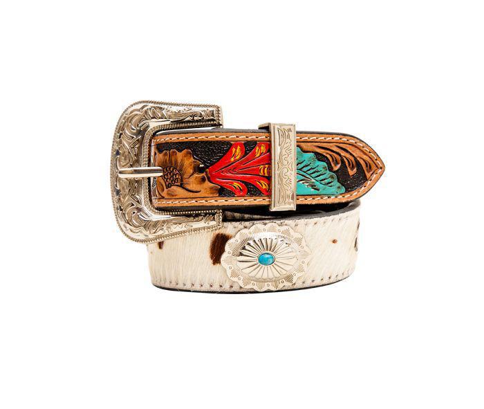 Myra Cummerband Hand-Tooled Concho Belt (S-6882)