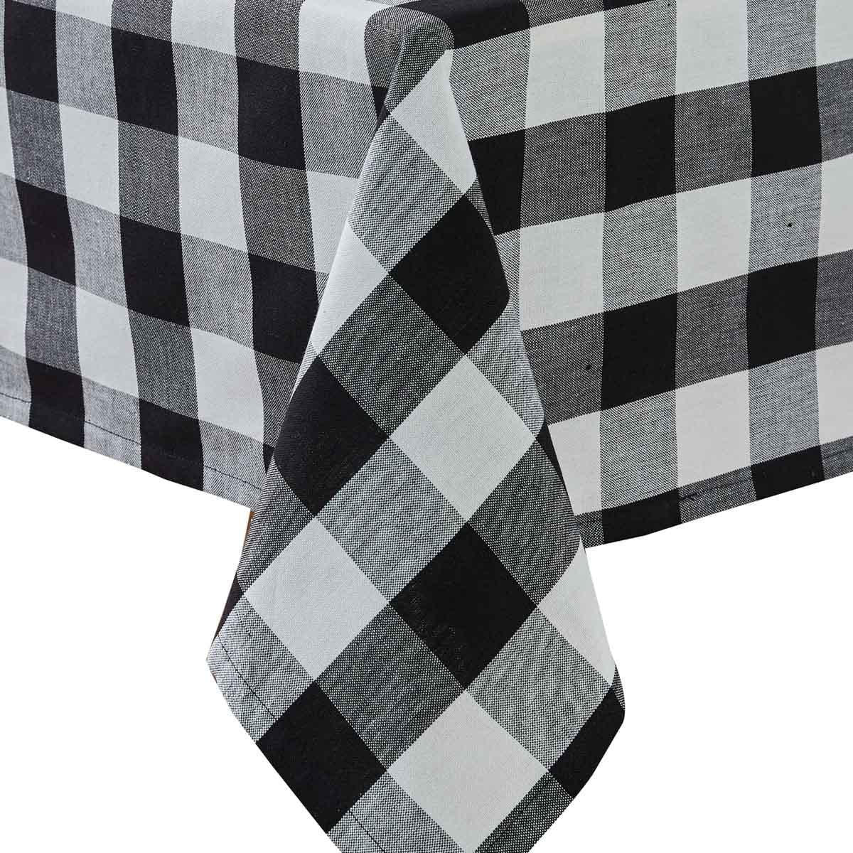 Wicklow Check Tablecloth (Black & Cream)