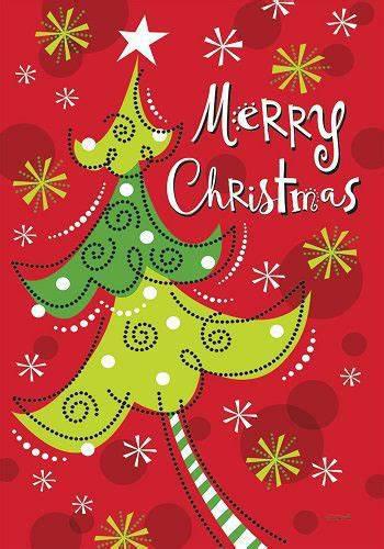 Whimsy Christmas Tree Flag