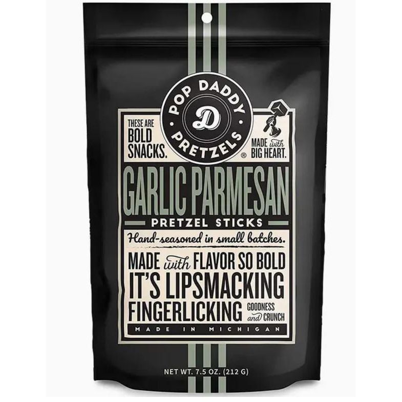 Pop Daddy Garlic Parmesan Pretzel Sticks