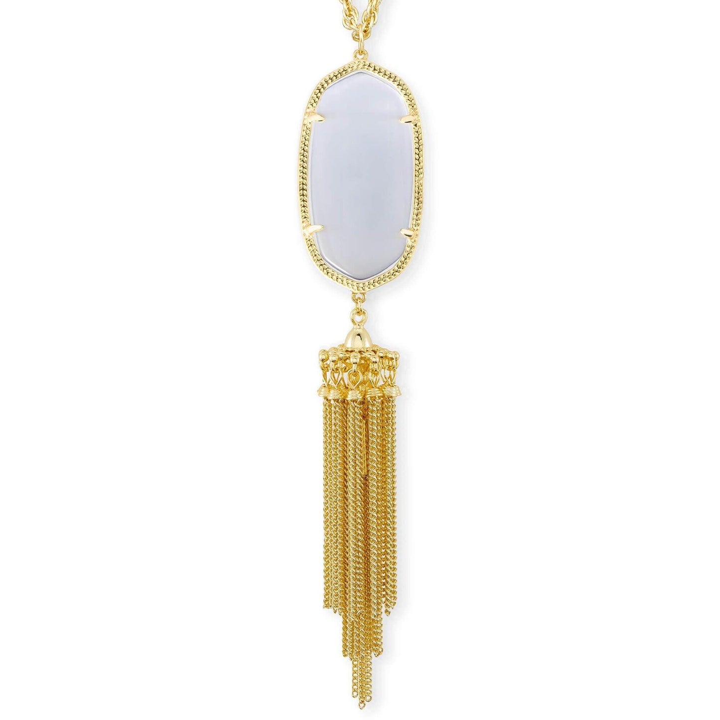 Kendra Scott Rayne Long Pendant Necklace in Slate