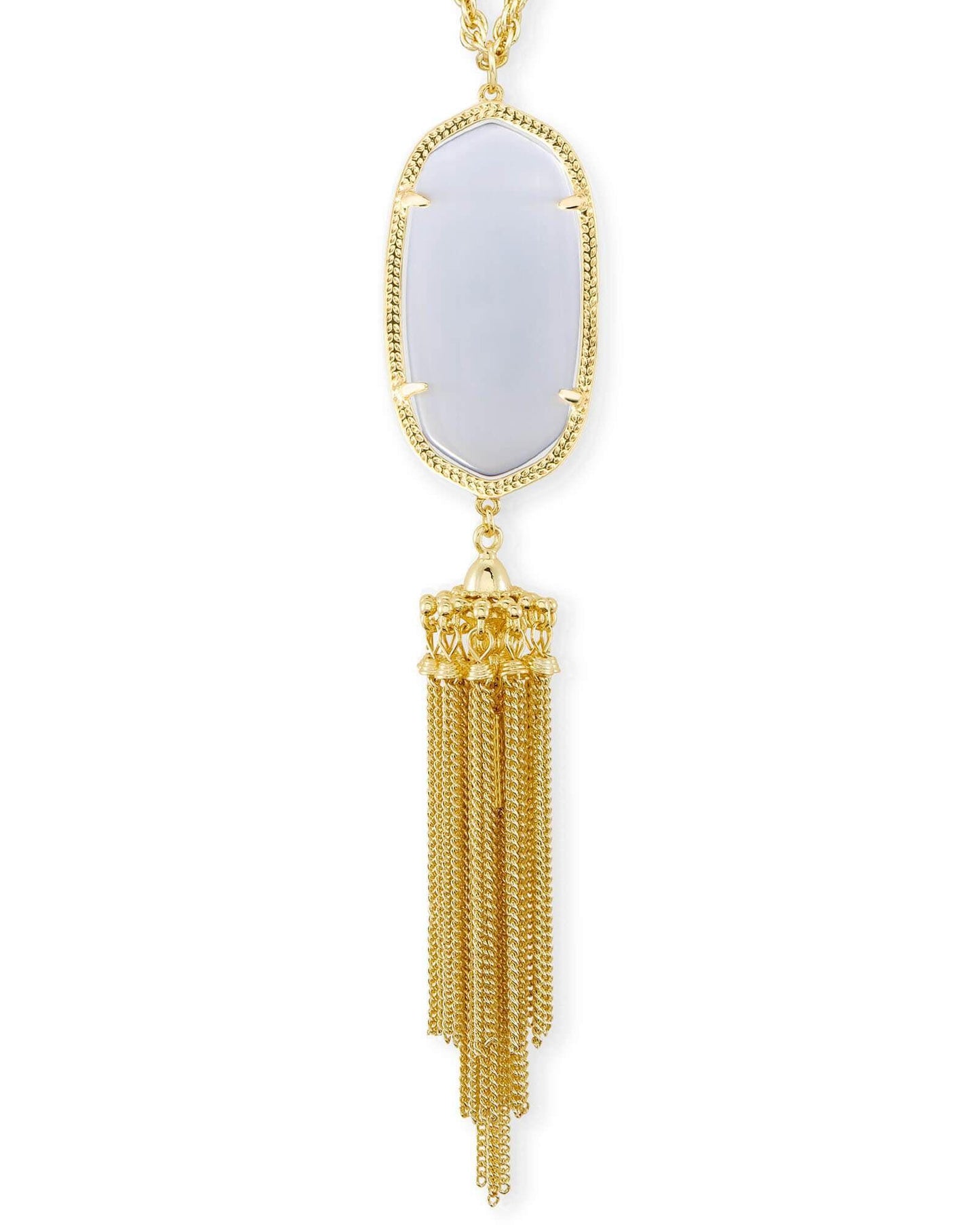 Kendra Scott Rayne Long Pendant Necklace in Slate