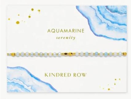 Aquamarine Healing Gemstone Stacking Bracelet