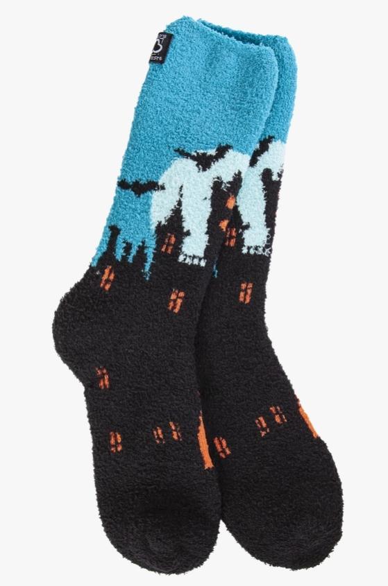 World's Softest Socks Cozy Crew (Haunted House)