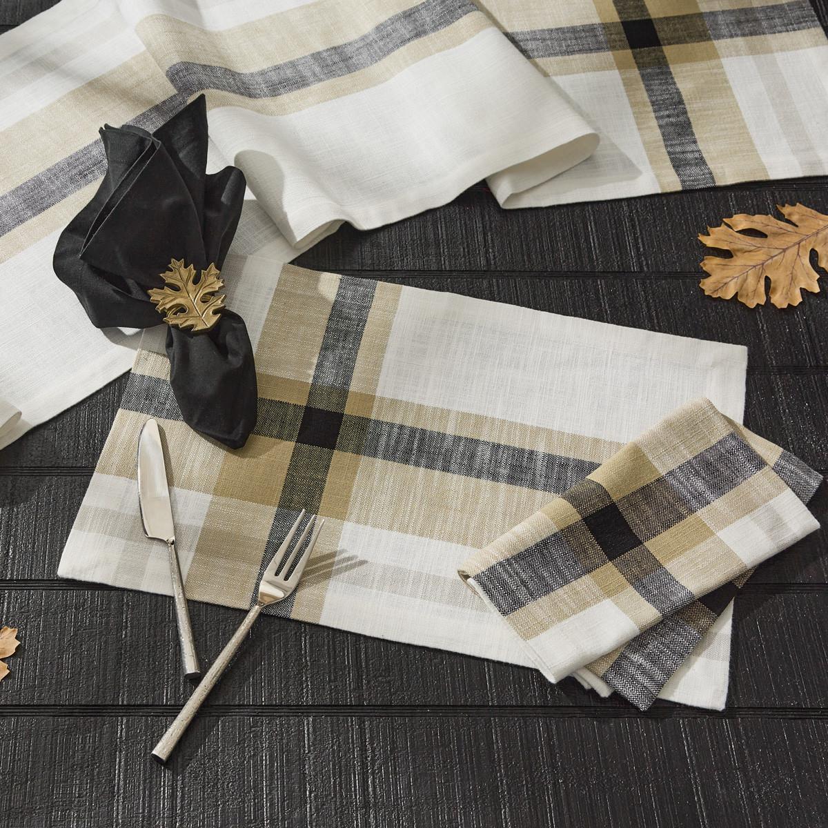 Park Design Maple Plaid Napkin