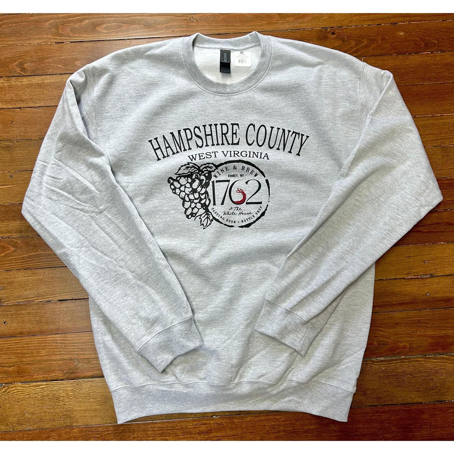 Hampshire County West Virginia 1762 Crewneck (Grey)