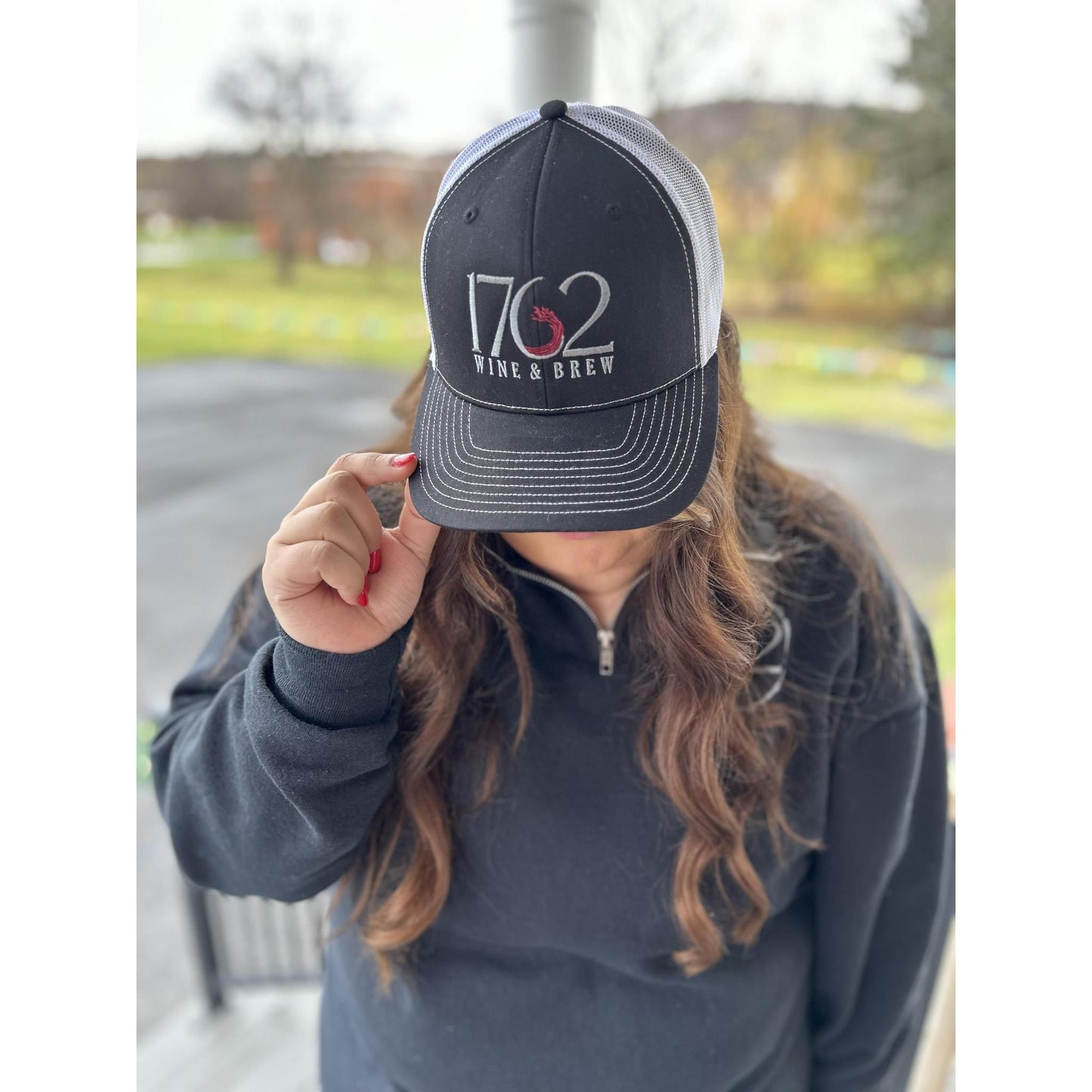 1762 Wine & Brew Hat (White & Black)