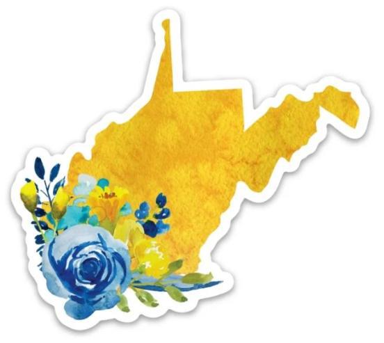 Blooming West Virginia Sticker