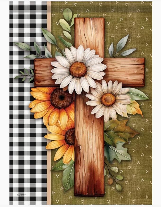 "Fall Cross" Garden Durasoft™ Flag