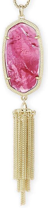 Kendra Scott Rayne Long Pendant Necklace in Berry Illusion