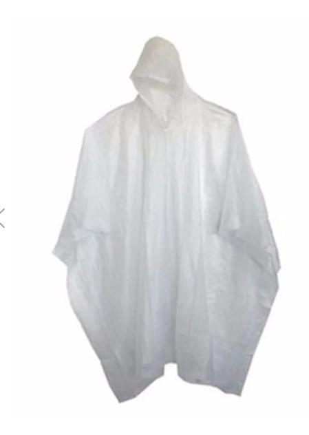 Reusable Rain Poncho (Clear)
