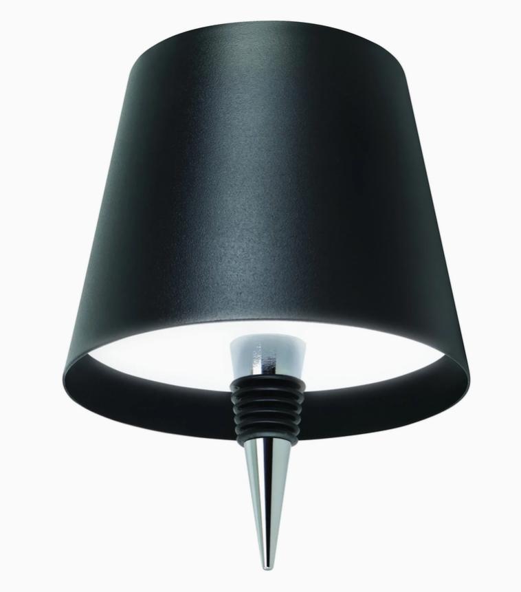 Wine Bottle Lamp - Black