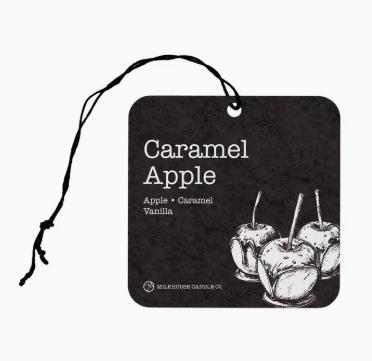Milkhouse Candle Car Freshener: Caramel Apple