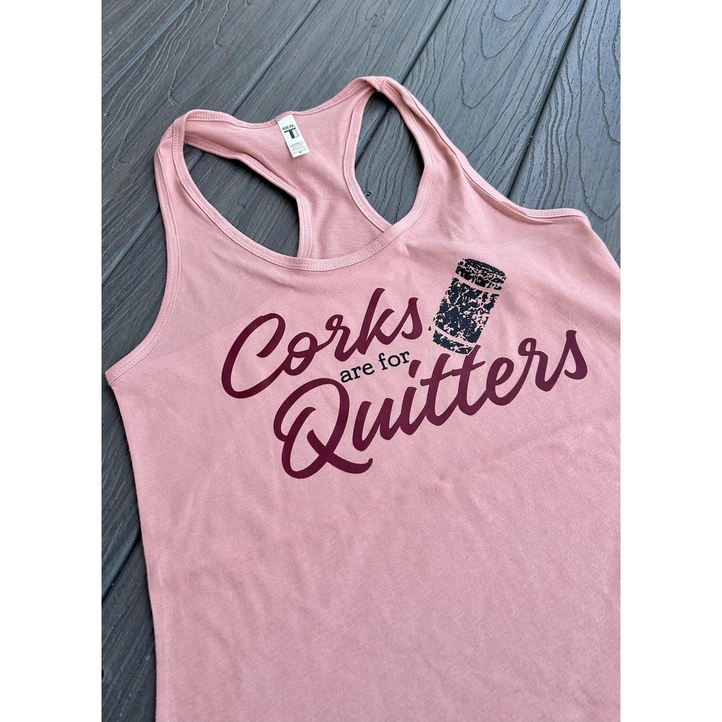 Corks are for Quitters Tank (Mauve)