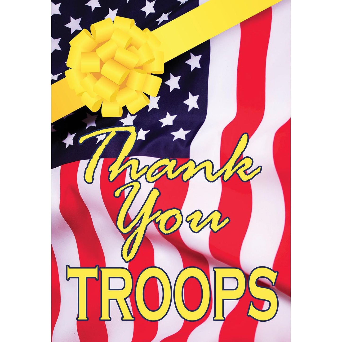 Thank You Troops Flag