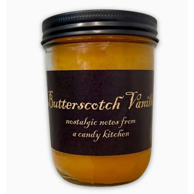 Black Label Butterscotch Vanilla Candle | 16oz Mason Jar