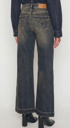 High Rise Relaxed Flare Leg Jeans