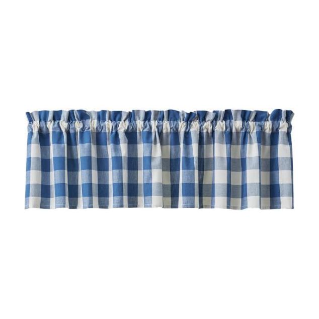 Wicklow Check Valance (China Blue)