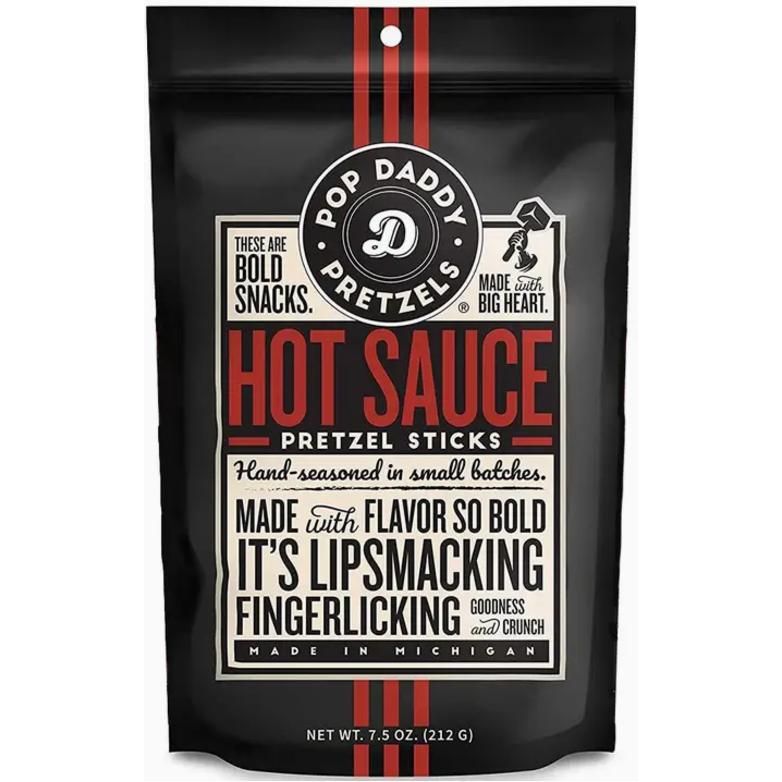 Pop Daddy Hot Sauce Pretzel Sticks