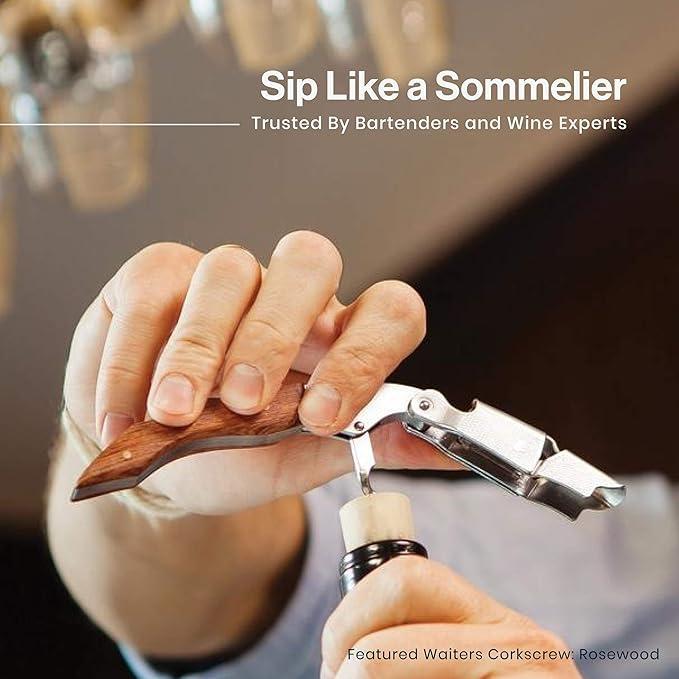 HiCoup Premium Waiter's Corkscrew (Rosewood)